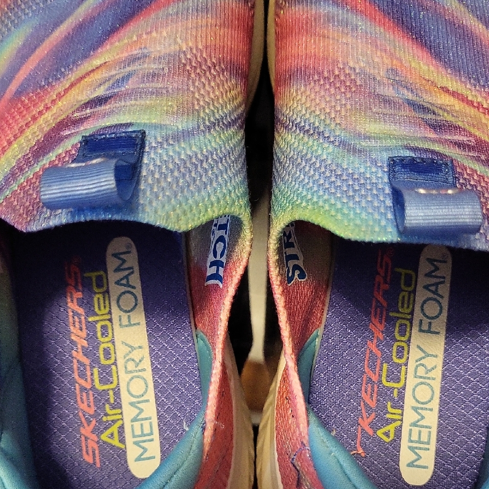 4 youth skechers slip in shoes multi color